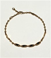 Armband Zancan Herr Robertino in Gelbgold Diamante Black UB018G